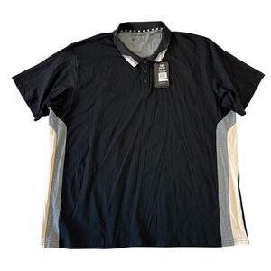 XRAY‎ Jeans Men's Polo Shirt Size 5XL Black Collared Short Sleeve Premium Cotton